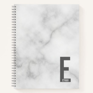 Modernes Personalisiertes Fettmonogramm und Name Notizbuch
