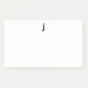 Modernes Personalisiertes Fettmonogramm und Name Post-it Klebezettel