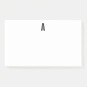 Modernes Personalisiertes Fettmonogramm und Name Post-it Klebezettel
