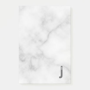 Modernes Personalisiertes Fettmonogramm und Name Post-it Klebezettel