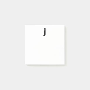 Modernes Personalisiertes Fettmonogramm und Name Post-it Klebezettel