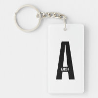 Modernes Personalisiertes Fettmonogramm und Name