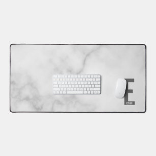 Modernes Personalisiertes Fettmonogramm und Name Schreibtischunterlage