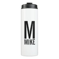 Modernes Personalisiertes Fettmonogramm und Name