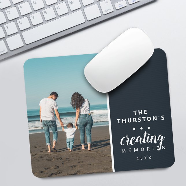 Modernes Personalisiertes Foto für Familien, das E Mousepad (Modern Personalized Family Photo Creating Memories Mouse Pad)