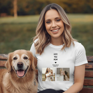 Modernes personalisiertes Fotogeschenk für Mama T-Shirt