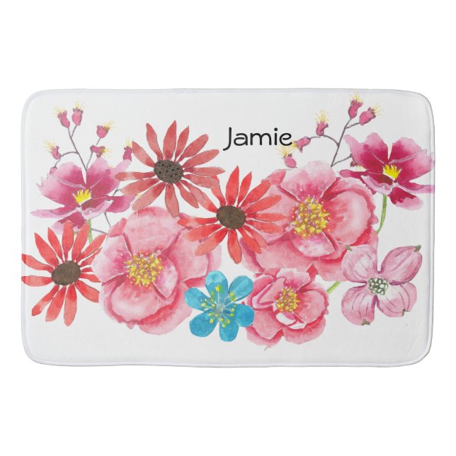 Modernes Personalisiertes Fox Deer Childrens-Zimme Badematte (Vorderseite)