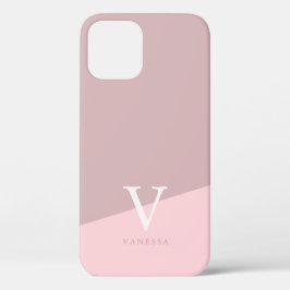 Modernes personalisiertes geometrisches Pastellros Case-Mate iPhone Hülle