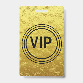 Modernes Personalisiertes Gold VIP All Access Konz Ausweis