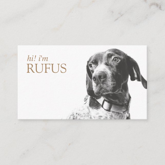 Modernes Personalisiertes Hinzufügen von QR-Foto-G Visitenkarte (Vorderseite)