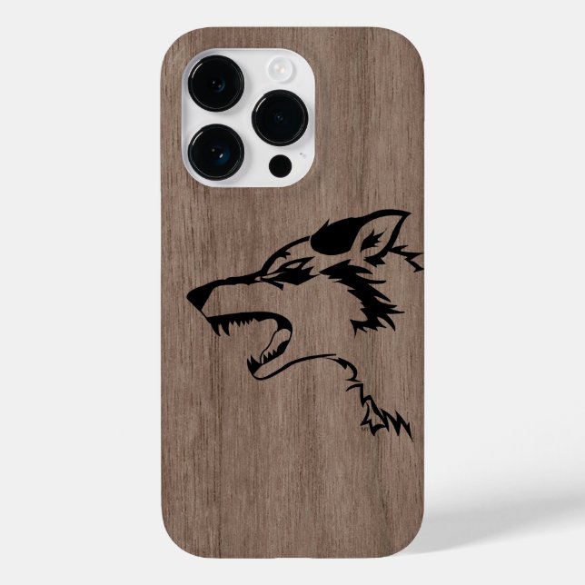 Modernes, personalisiertes Holz Case-Mate iPhone Hülle (Rückseite)
