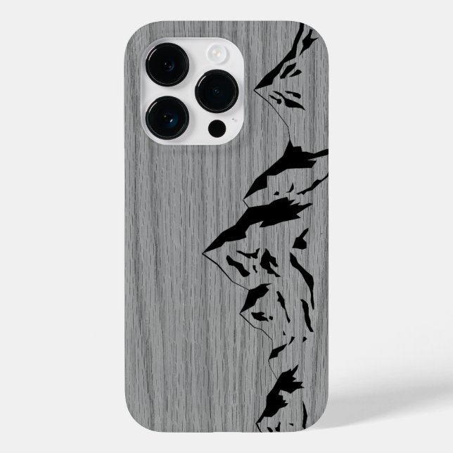 Modernes, personalisiertes Holz Case-Mate iPhone Hülle (Rückseite)