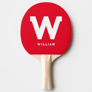 Modernes Personalisiertes Mit Monogramm Tischtenni Tischtennis Schläger