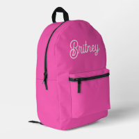Modernes, Personalisiertes Monogramm mit Hot Pink