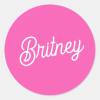 Modernes, Personalisiertes Monogramm mit Hot Pink 