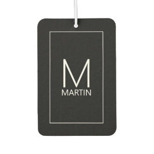 Modernes Personalisiertes Monogramm und Name Air F Autolufterfrischer
