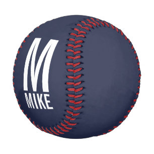 Modernes Personalisiertes Monogramm und Name Baseball