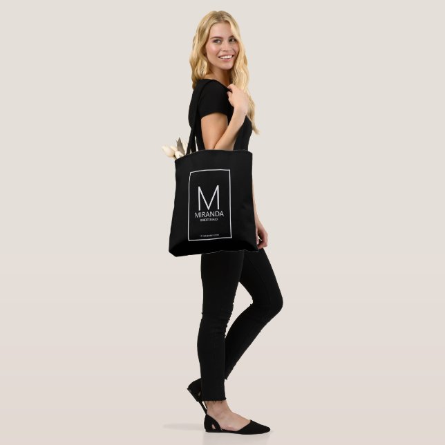 Modernes Personalisiertes Monogramm und Name Bride (Am Model)