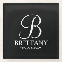 Modernes Personalisiertes Monogramm und Name Bride