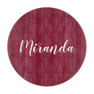 Modernes Personalisiertes Monogramm und Name Burgu Schneidebrett