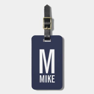 Modernes Personalisiertes Monogramm und Name Gepäckanhänger