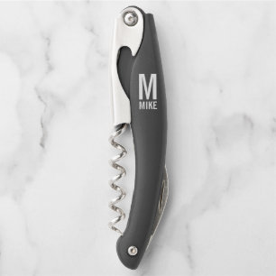 Modernes Personalisiertes Monogramm und Name Kelln Kellnermesser