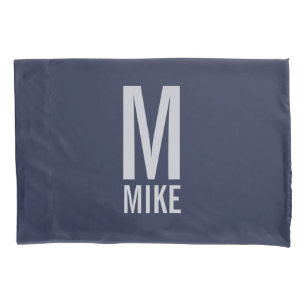Modernes Personalisiertes Monogramm und Name Kissenbezug