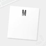 Modernes, Personalisiertes Monogramm und Name Note Notizblock<br><div class="desc">Modernes Monogram Design mit personalisiertem Monogramm-Buchstaben "M" und Namen im modernen fett formatierten Sans Serif Schriftart Stil.</div>