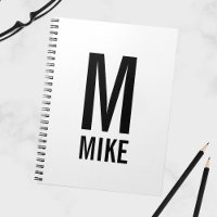 Modernes Personalisiertes Monogramm und Name