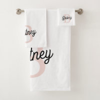 Modernes Personalisiertes Monogramm und Name Paste