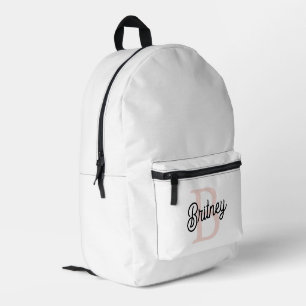 Modernes Personalisiertes Monogramm und Name Paste Bedruckter Rucksack