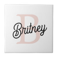 Modernes Personalisiertes Monogramm und Name Paste