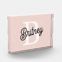 Modernes Personalisiertes Monogramm und Name Paste