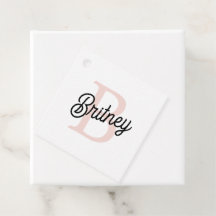 Modernes Personalisiertes Monogramm und Name Paste