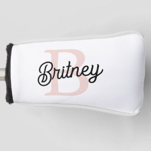 Modernes Personalisiertes Monogramm und Name Paste Golf Headcover