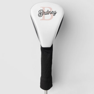 Modernes Personalisiertes Monogramm und Name Paste Golf Headcover