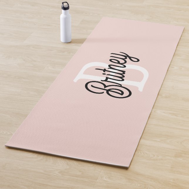 Modernes Personalisiertes Monogramm und Name Paste Yogamatte (Beispiel)