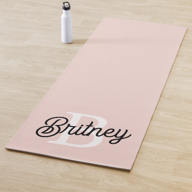 Modernes Personalisiertes Monogramm und Name Paste Yogamatte (Beispiel)