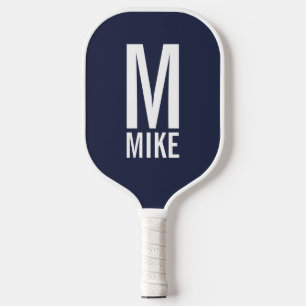 Modernes Personalisiertes Monogramm und Name Pickleball Schläger