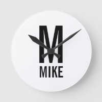 Modernes Personalisiertes Monogramm und Name