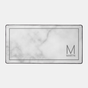 Modernes Personalisiertes Monogramm und Name Schreibtischunterlage