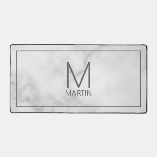 Modernes Personalisiertes Monogramm und Name Schreibtischunterlage