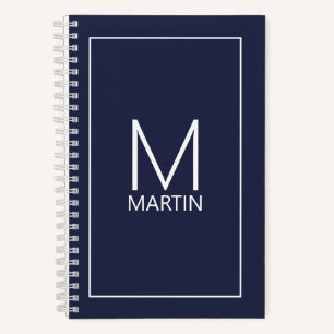Modernes Personalisiertes Monogramm- und NamensNot Notizbuch