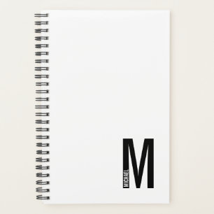 Modernes, Personalisiertes Monogramm und Namenspla Planer