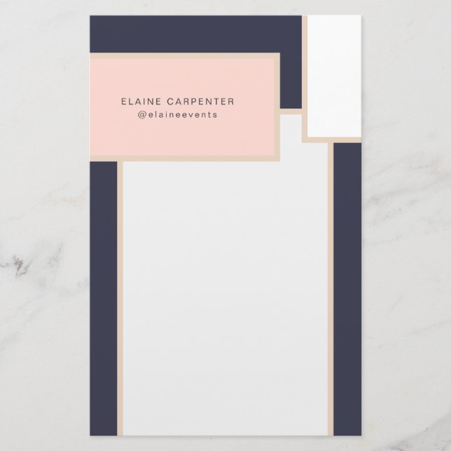 modernes Personalisiertes Papier aus der Mitte des (Vorderseite)