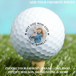 Modernes Personalisiertes Pet-Foto Beste DOG-MAMA  Golfball