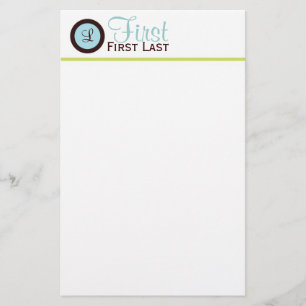 Modernes personalisiertes stationäres briefpapier