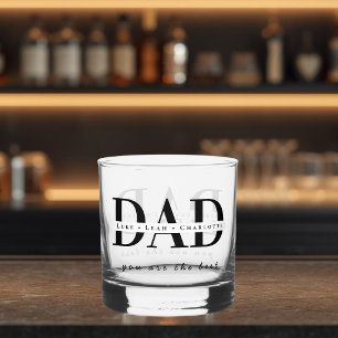Modernes personalisiertes VATER Whiskyglas