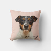 Modernes Pet-Foto Fügen Sie Ihren Namen Paw Print