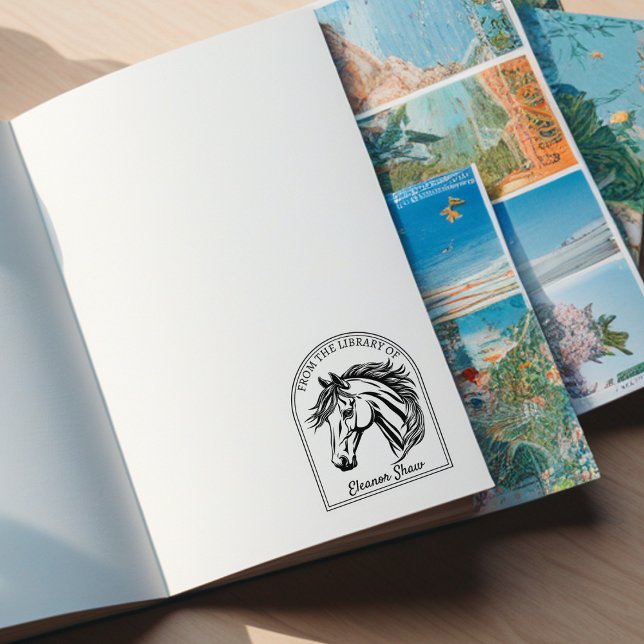 Modernes Pferdebuch aus der Bibliothek Gummistempel (Von Creator hochgeladen)